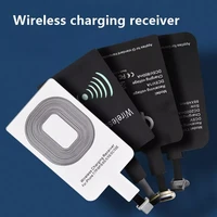 lightweight qi wireless charging receiver for samsung huawei xiaomi universal micro usb type c fast wireless charger adapter