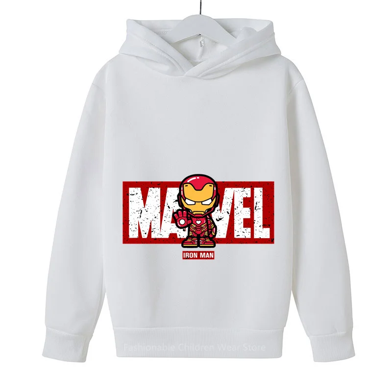 Новая детская толстовка с капюшоном Marvel Мстители Q-Edition изображением Железного