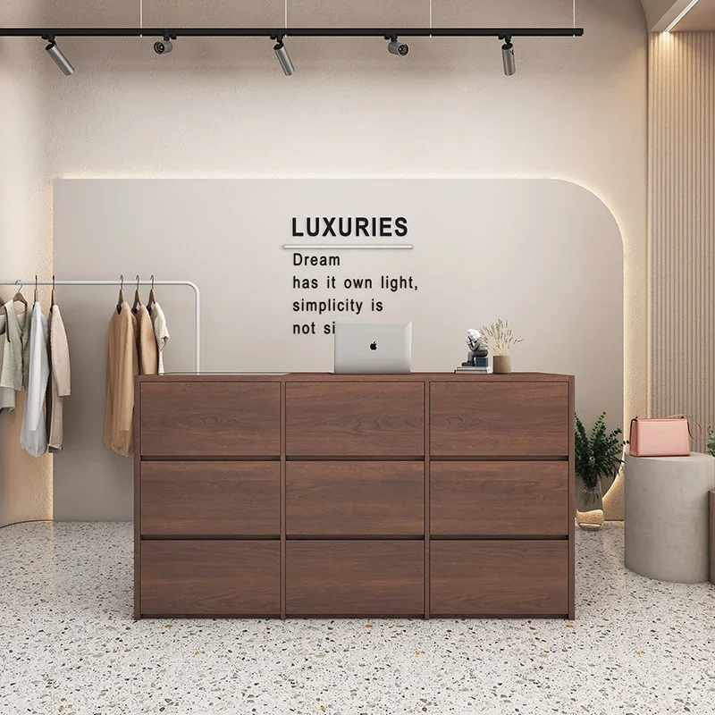 Настраиваемая стойка регистрации для парикмахерской офисная спа-шкаф салон