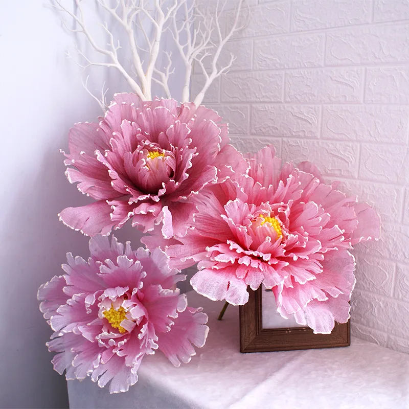 

Large Artificial Peony Flower Wedding Background Arch Decoration Fake Flower Window Display Studio Shooting Props