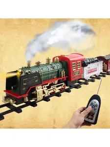 Electric Smoke Remote Control Rail Train Rechargeable Classic 