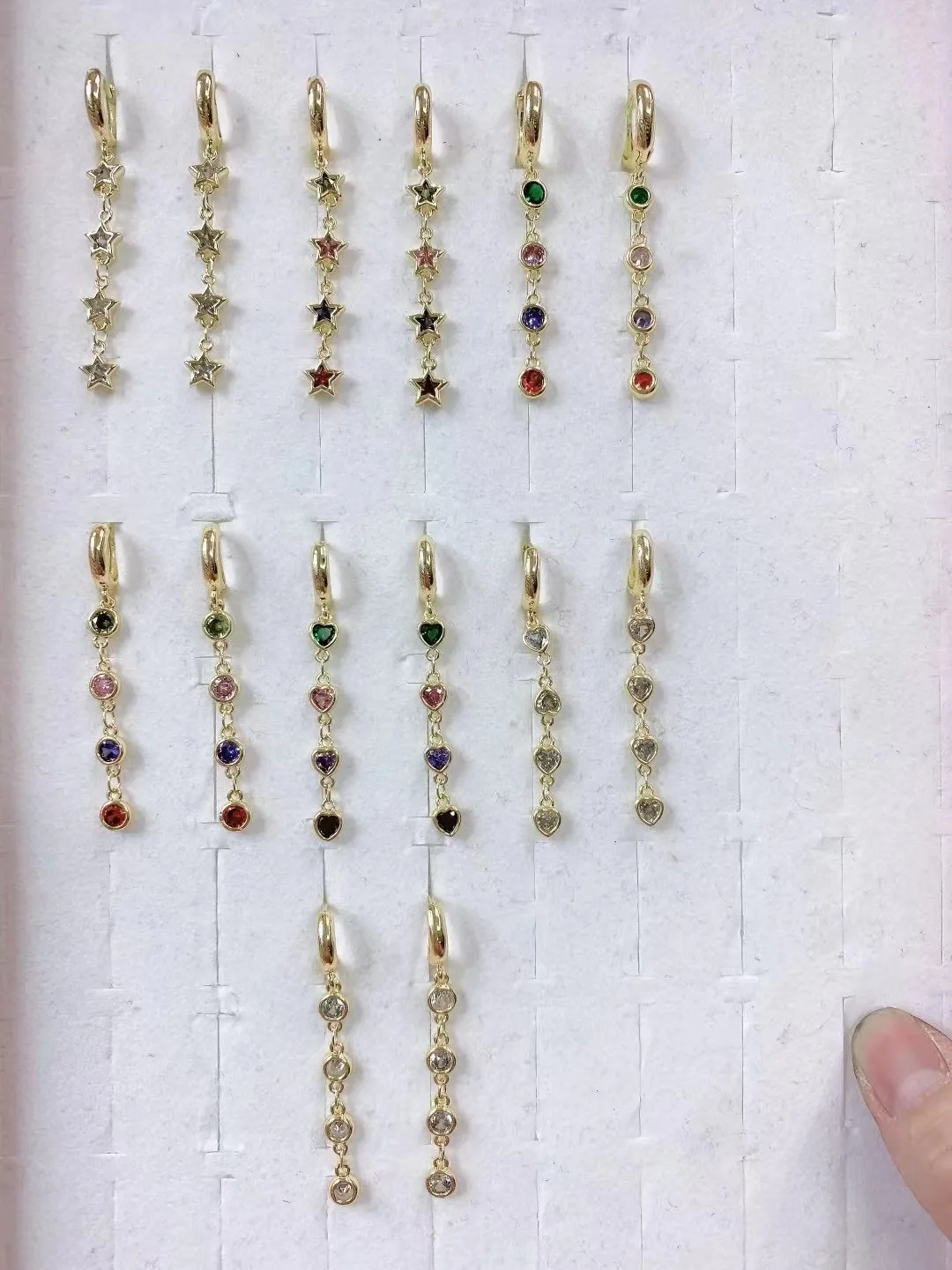 

5 Pairs, 2022 Fashion Love Heart / Star Dangle Earrings For Women New Simple Design Round Earring Trend Party Jewelry