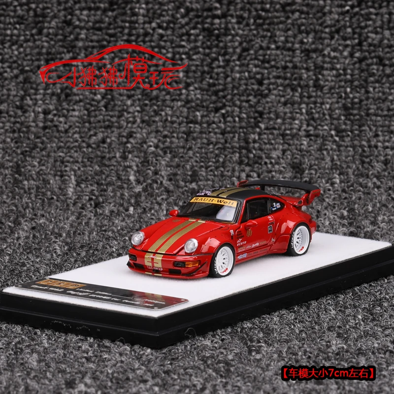 Модель игрушечного автомобиля PGM RWB 911 964 Black Sakura Akira Nakai Limited 1/64