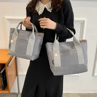 casual canvas tote bag women handbags designer brands small shopper bags for women 2022 luxury bags purses lunch box bag clutch