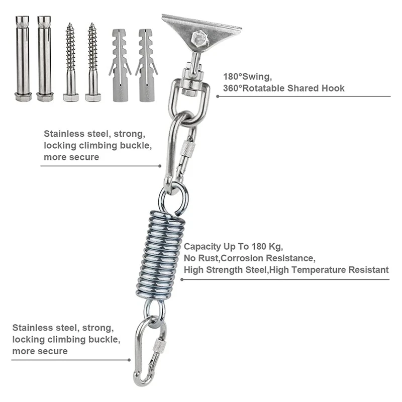 Акция! Подвесное кресло с крючком для потолка вращающийся на 360 ° кронштейн