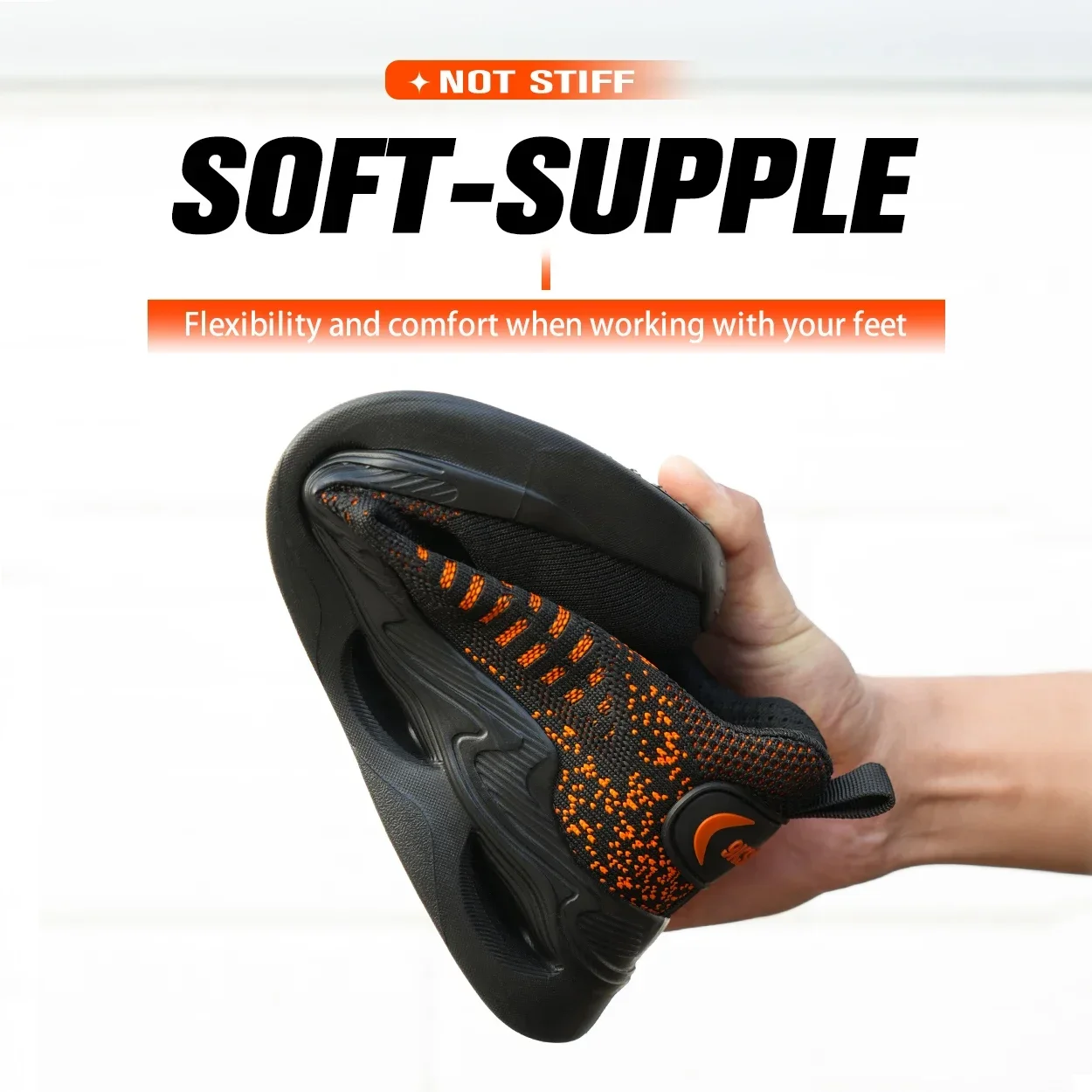 Удобная рабочая обувь защитная против проколов 48 промышленной безопасности