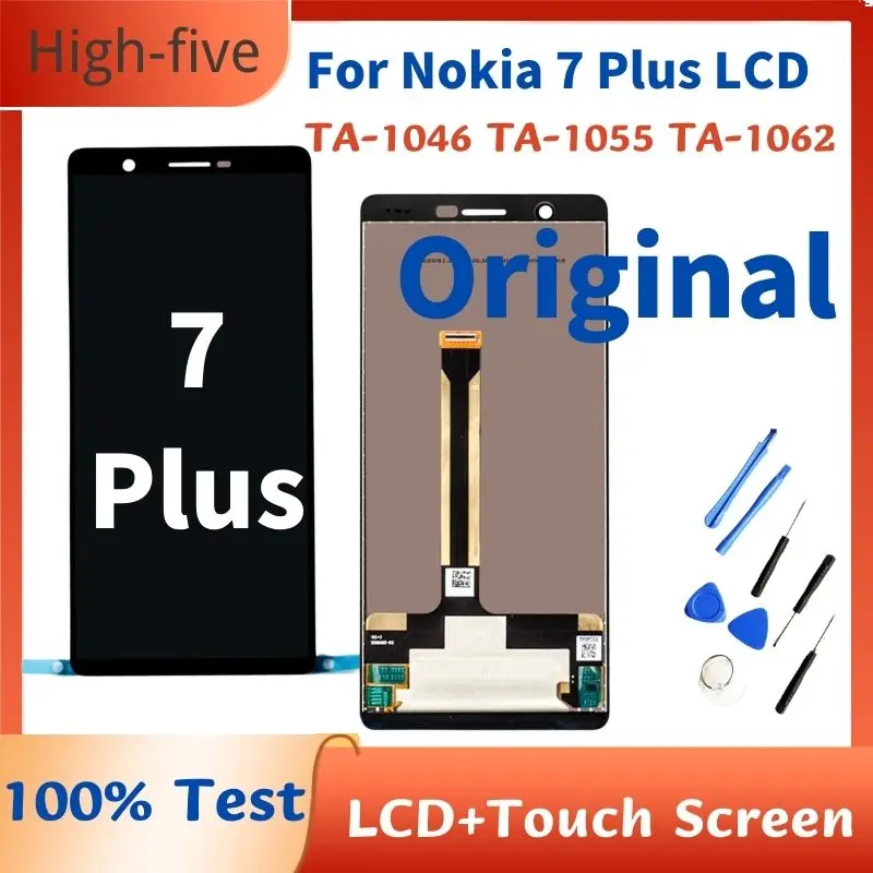 

6.0"For Nokia 7 Plus LCD Display Touch Screen Digitizer Assembly Replacement For Nokia 7Plus N7Plus TA-1046 TA-1055 TA-1062 LCD