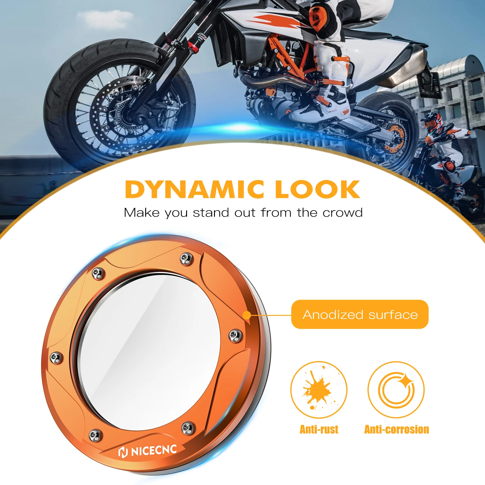 Прозрачная крышка сцепления двигателя для KTM 690 SMC R Enduro 2008-2023 Husqvarna 701 Supermoto 2016-2023