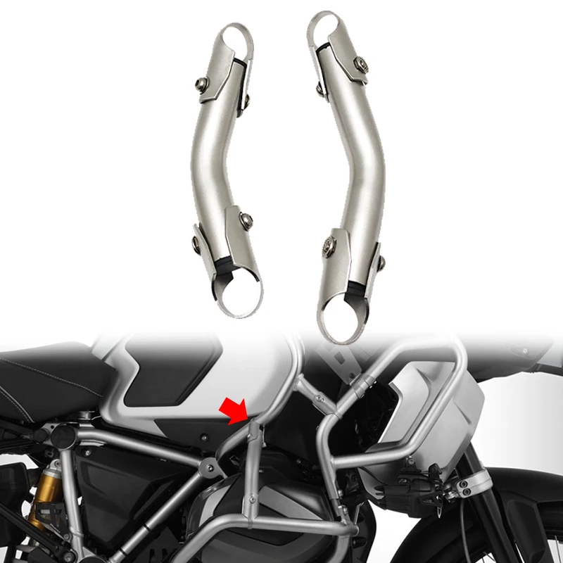 For BMW R1250GS LC ADV 2019-2022 Adventure r 1250 gs GSA EXTENSIONS UPPER CRASH BAR Bumper Stainless Steel Tank Guard Protector