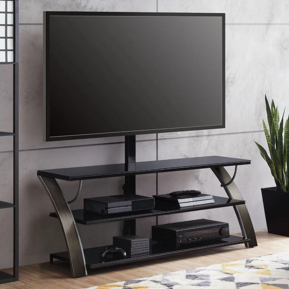 

Payton 3-in-1 Flat Panel TV Stand for TVs Up to 65" CharcoalFreight Free Tv Stand Living Room Furniture Cabinet Home