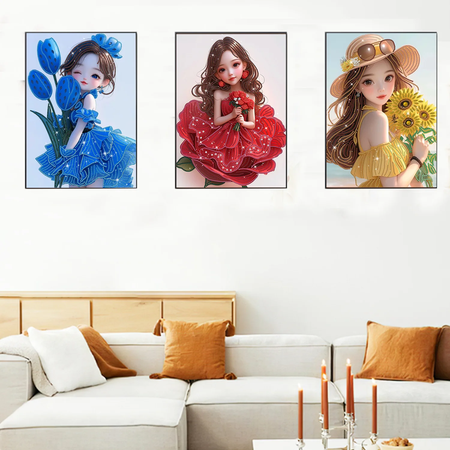 5D алмазная живопись DIY девичий цветок декоративные картины рисунок ручная работа