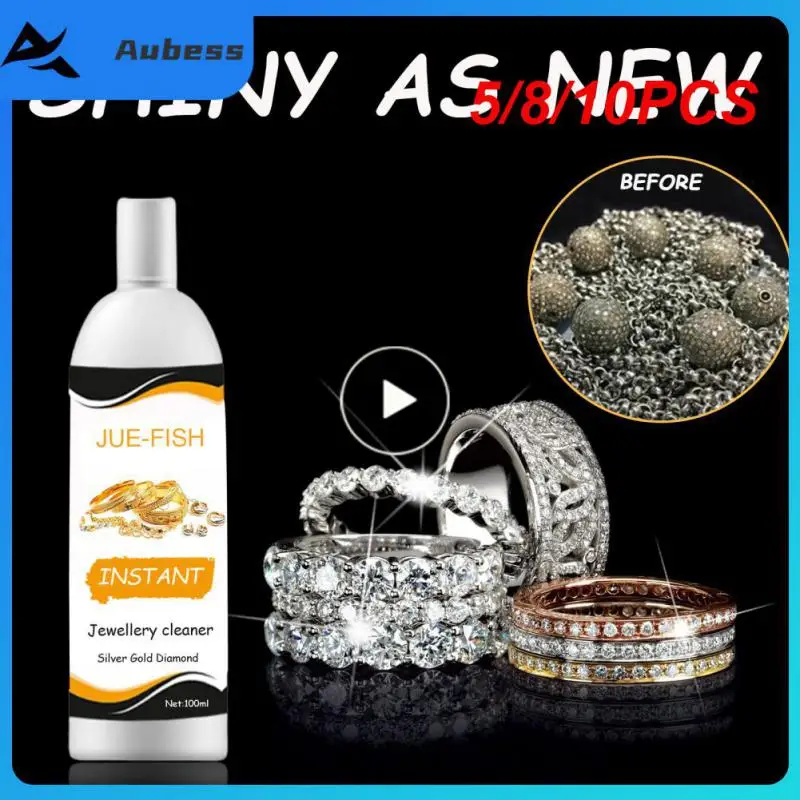 

100ml Jewelry Cleaner Ring Washing Fluid All-Purpose Cleaner Rust Remover Anti Tarnish Protect Diamond Rust Household Detergent