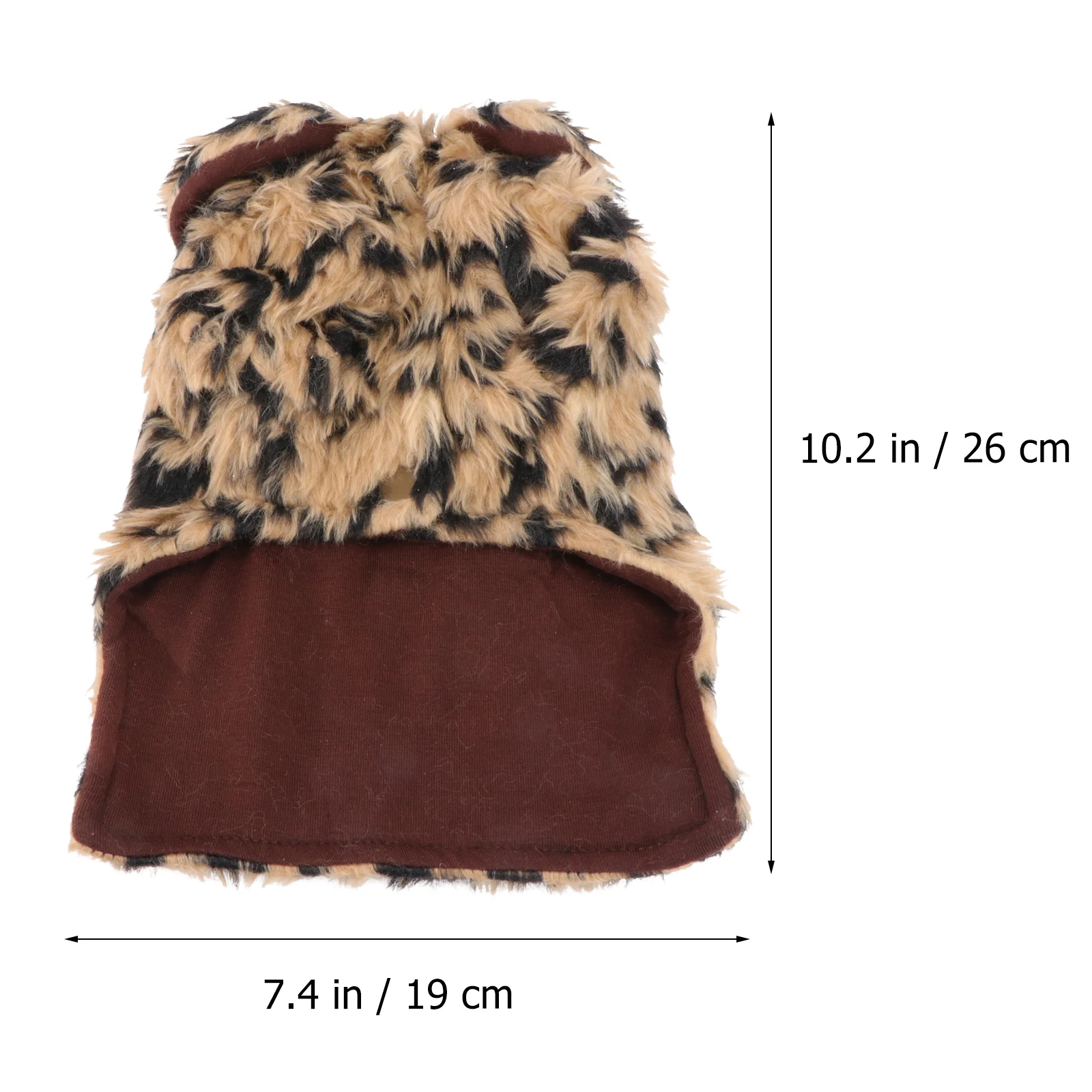 

Neck Sweater Leopard Dog Jacket Overcoat Pet Xs Flush Clothes Warm Keeping