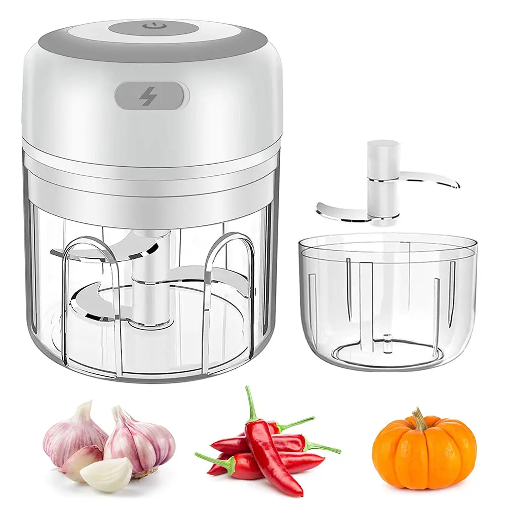 

Electric Cordless Food Chopper, Mini Food Processor Garlic Masher Food Blender Nut Chopper For Meat Chili Onions/Pepper/Ginger
