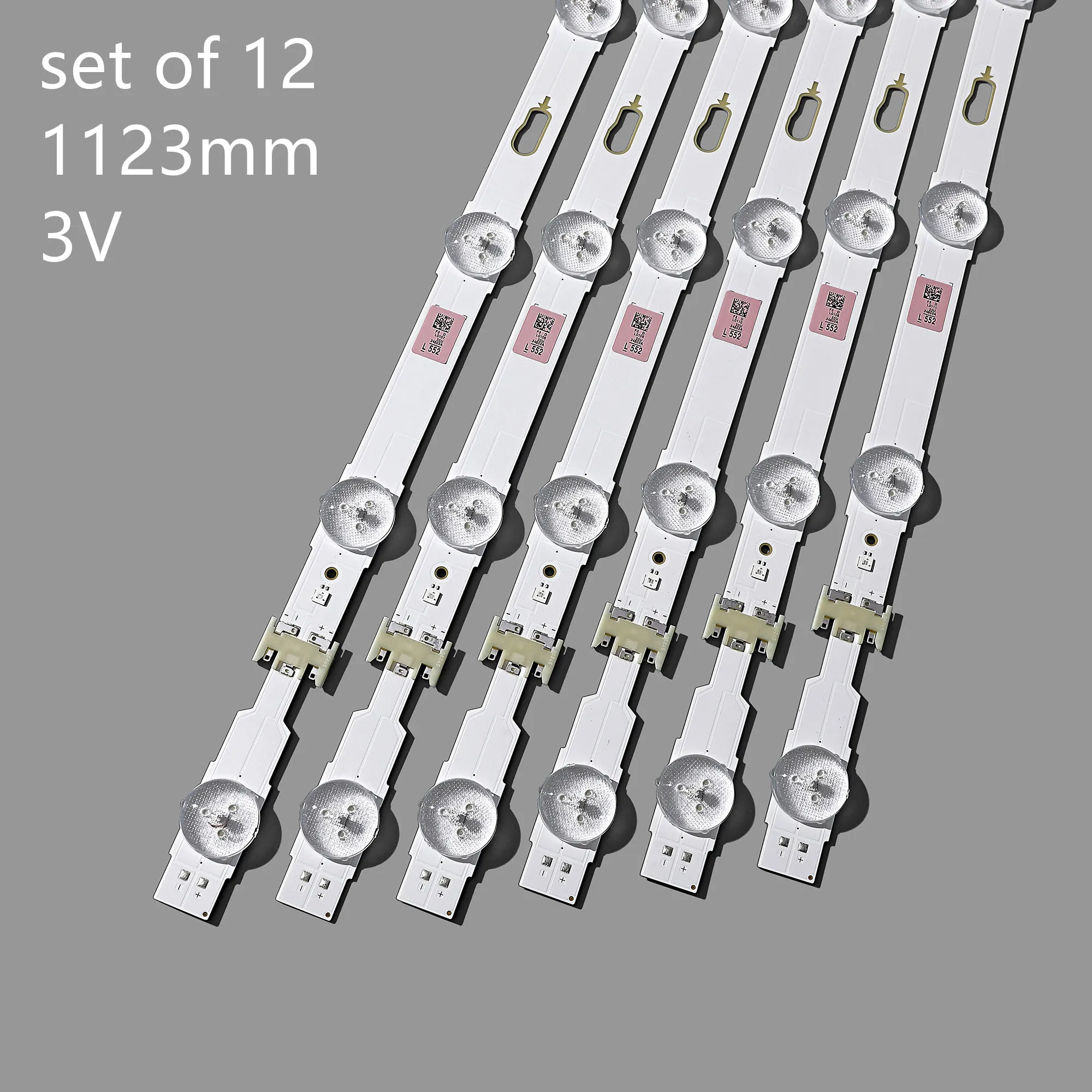 12pcs/Kit LED strips for SAM SUNG 55 TV UE55JU6672 UE55JU6495 UE55KU6172 UN55JU6800 UA55JU50S CY GJ055HGEV4H BN96 34797A