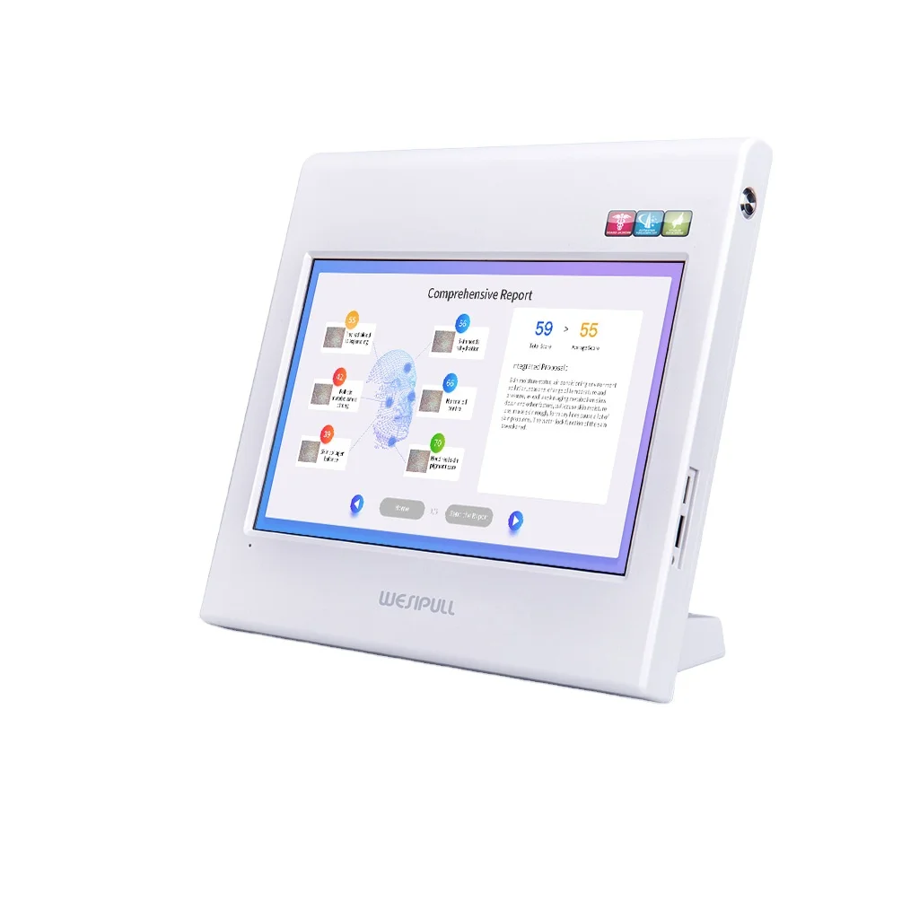 

Wesipull facial skin intelligent analyzer moisture and oil detector skin scanner