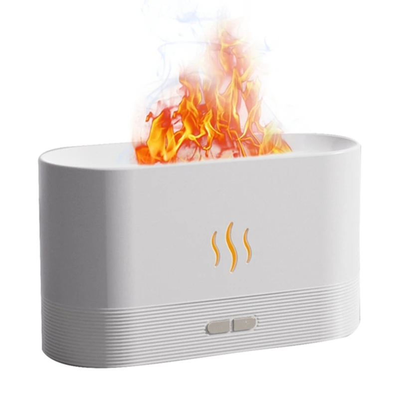 

Air Humidifier Aromatherapy Diffuser Ultrasonic Cool Mist Maker Fogger Led Essential Flame Lamp Diffuser Fragrance Diffusers