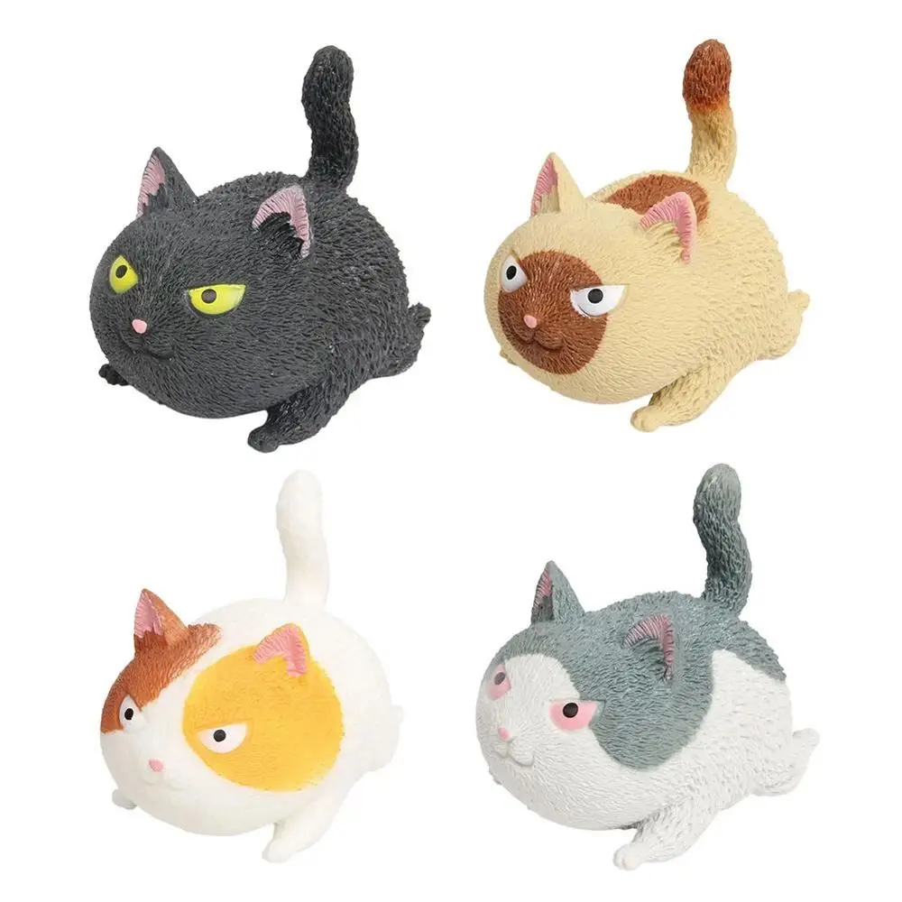 

Мягкие милые мини животные злые кошки сенсорные антистрессовые сжимаемые игрушки для кошек сжимаемые животные мячи для снятия стресса игрушки для кошек