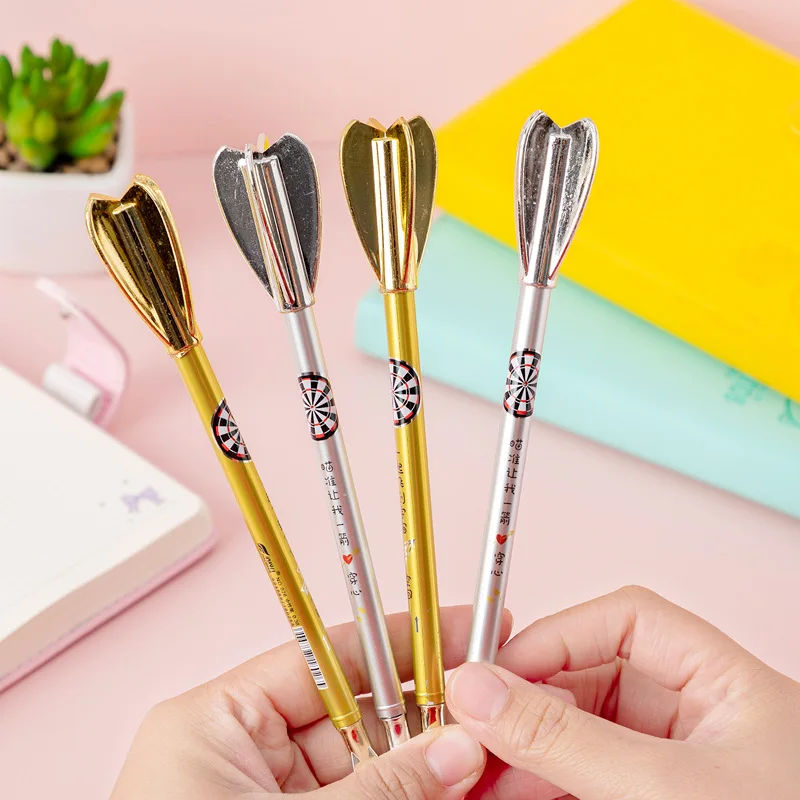 

2pcs Creative Imitation Metal Darts Gel Pen Novelty Stationery Student Office Supply School Accessories