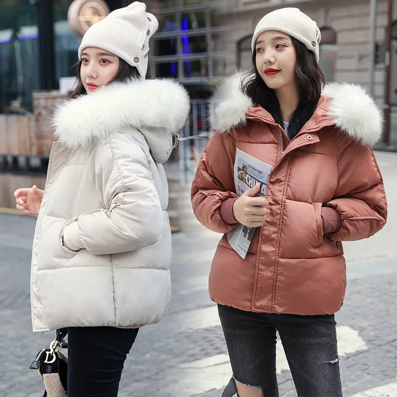 Cropped Demi-season Down Jacket Women Winter Quilted Coat Spring Parka Fluffy New In Outerwear Shirts and Blouses  2023