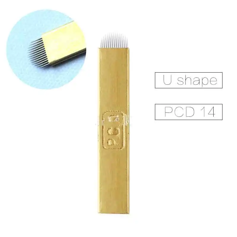 

Sdotter, 100 шт., 14 иголок круглой дуги, игла для тату-ручки, микроблейдинг, игла, лезвие