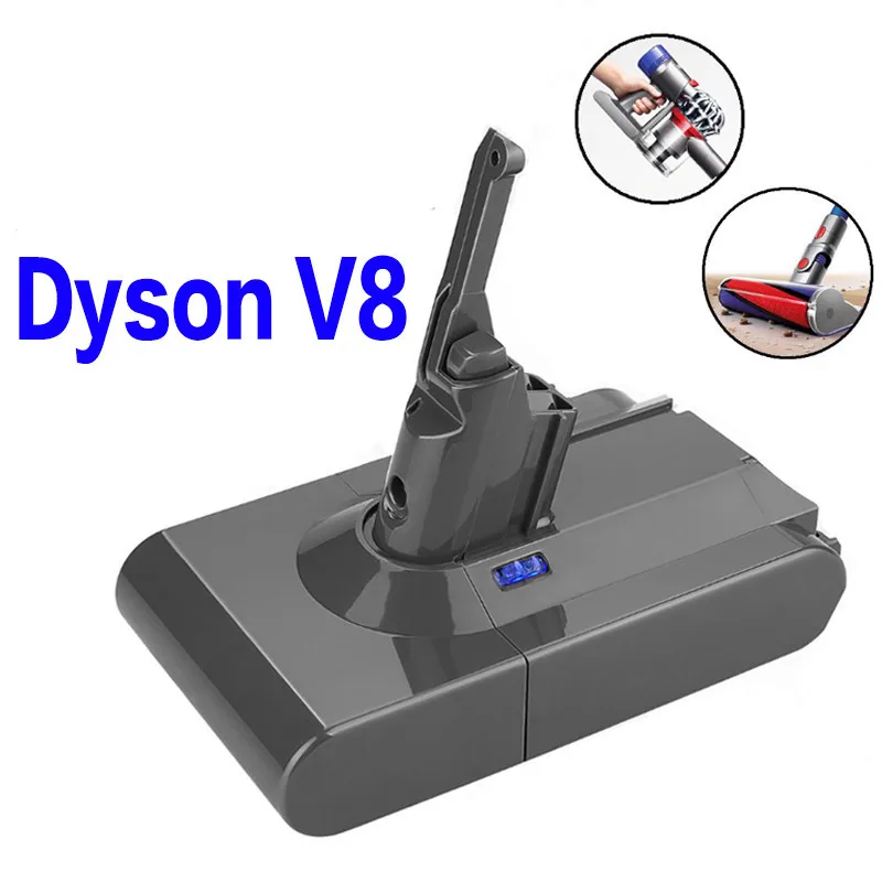 

100% Original for Dyson V8 5000mAh 21.6V Battery for Dyson V8 Absolute /Fluffy/Animal Li-ion Vacuum Cleaner rechargeable Battery