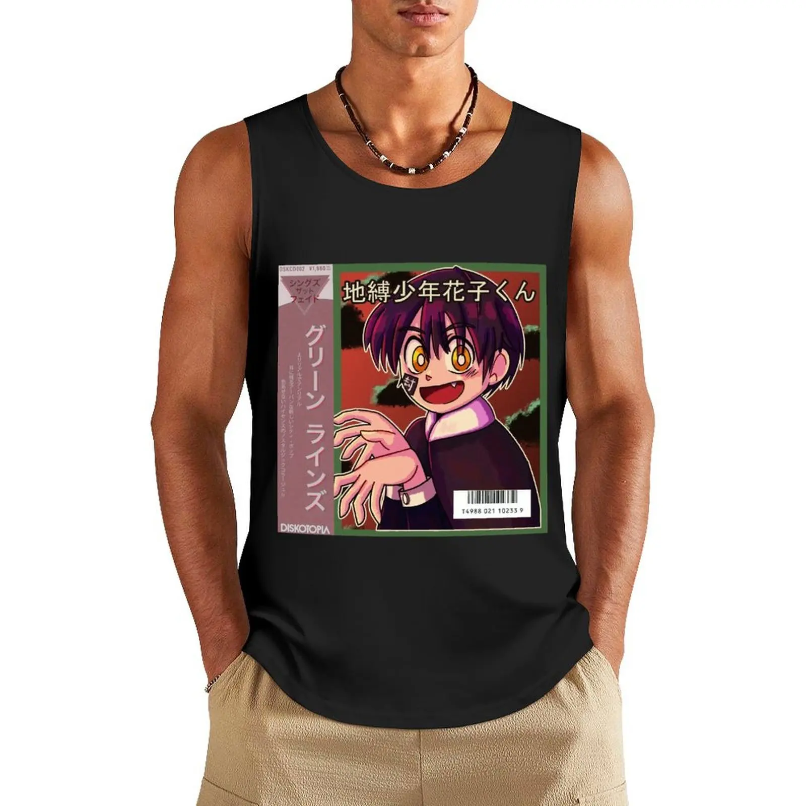 Vaporwave эстетическое аниме-призрак для мальчика майка спортивная рубашка мужская