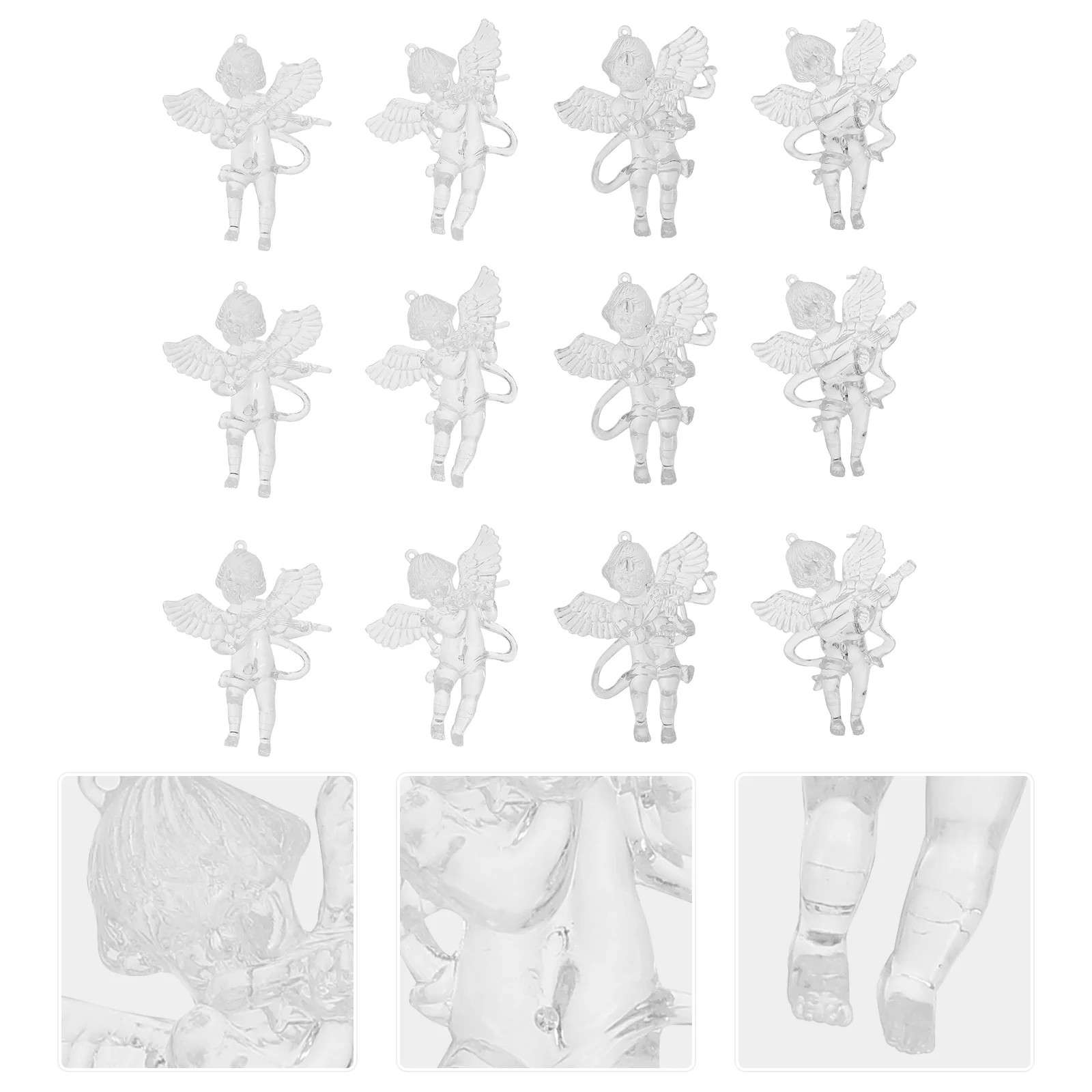 

Christmas Ornament Tree Figurines Decoration Ornaments Pendantdoll Household Mini Figurine Hanging Figure Clear Angels Miniature