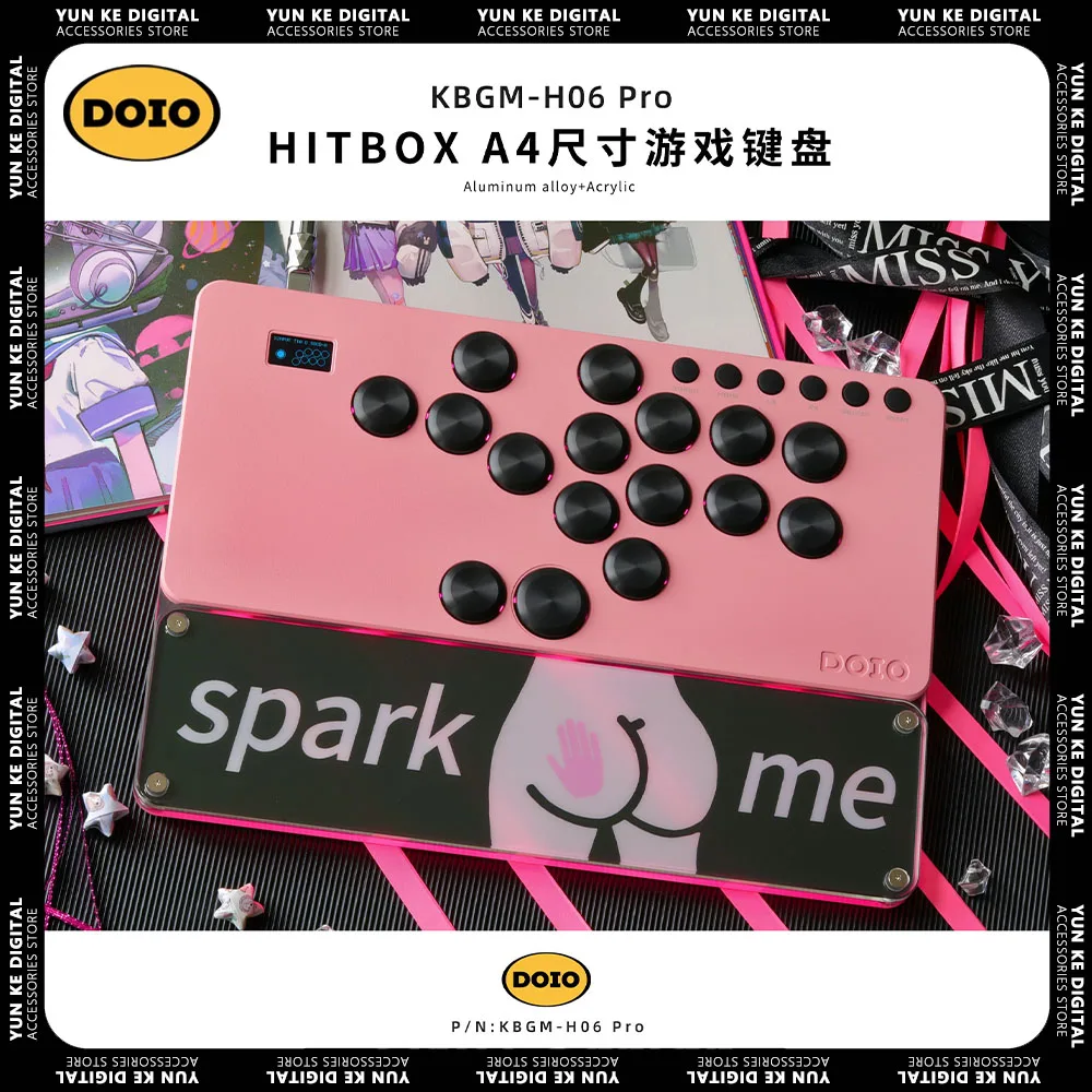 Механическая клавиатура DOIO HITBOX KBGM-H06 PRO игровая из алюминиевого сплава RGB