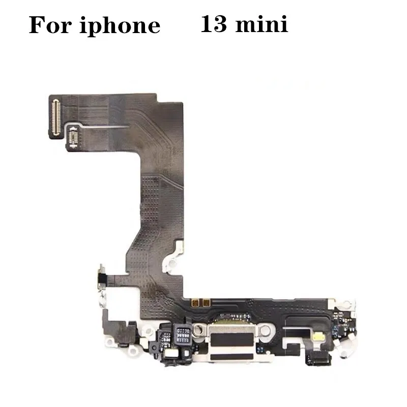 

1 шт. для iPhone 13 mini USB-порт для зарядки док-разъем гибкий кабель с микрофоном и аудиоразъемом для наушников