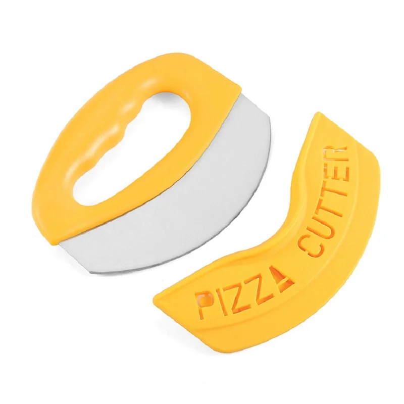 

Нож из нержавеющей стали для пиццы, измельчитель, нож для ванильного сыра, инструмент для кухни с защитным футляром