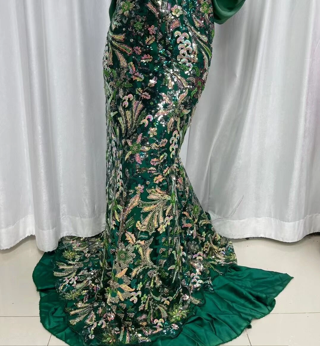 

Роскошная африканская кружевная ткань ручной работы 5 ярдов нигерийская Свадебная Высококачественная кружевная органза для детской свадебной одежды jy187