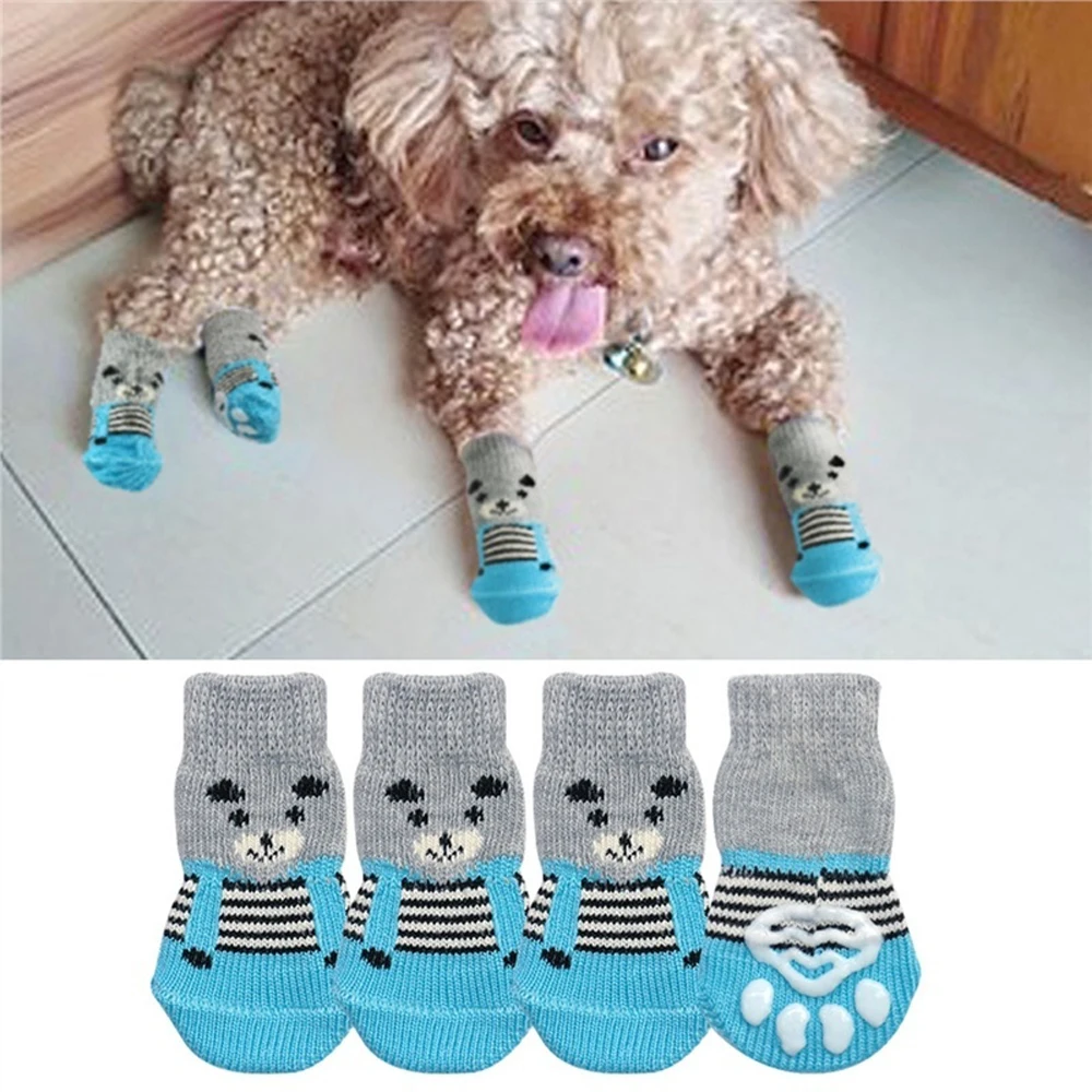 

1 Pair Creative Cat Coats Pet Cat Socks Dog Socks Traction Control Indoor Wear Cat Clothing Socks Multicolor Sphynx Cat Clothes