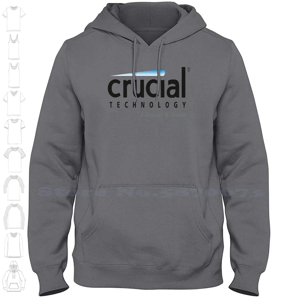 Толстовка из высококачественного 100% хлопка с логотипом Crucial новинка толстовка
