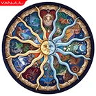 5D алмазная живопись солнце и луна, Алмазная мозаика, полное сверление, созвездия, алмазная вышивка, сделай сам, украшение для дома, подарок