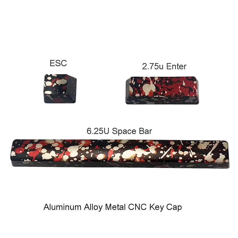 Алюминиевая фонарь без подсветки CNC механическая клавиатура с перекрестными