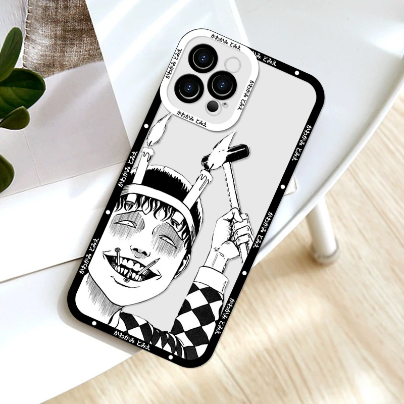 Anime Tomie Revenge Junji Ito Horror Cartoon Phone Case for IPhone SE2 7 8 14 Plus X XS 11 12 13 Mini 15 16 Pro Max Cover Fundas