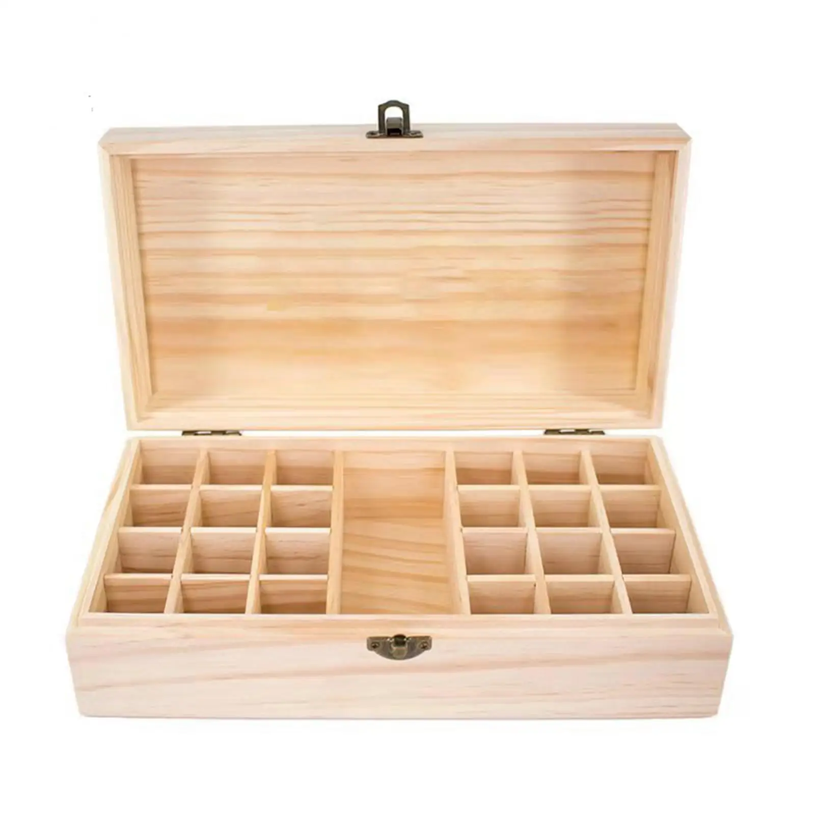 

Wooden Essential Oil Storage Box 25 Compartments Holder for Storage Aromatherapy Carrier Case Roller Bottles Organizer Container