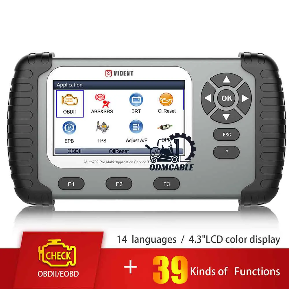 Автомобильный диагностический инструмент VIDENT iAuto702 Pro 702Pro с ABS SRS DPF Сброс масла TPMS SAS инжектор BRT услуги сканер OBD2