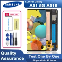 original 6 5 display for samsung galaxy a51 5g a516f lcd screen touch digitizer assembly for galaxy a51 5g a515g 2020 display