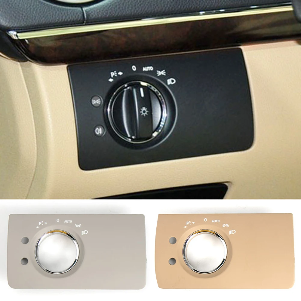 

LHD Interior Car Dashboard Headlight Head Lamp Switch Cover Panel Trim For Mercedes Benz W211 E Class 320 350 550 2003-2008