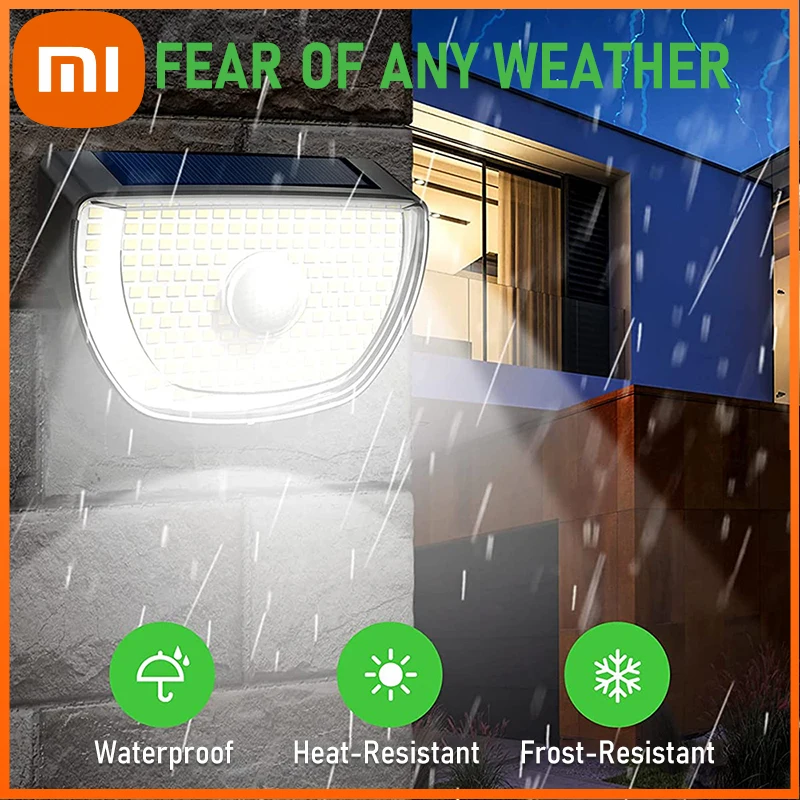 

Уличная Светодиодная лампа Xiaomi на солнечной батарее, 3 режима, датчик движения