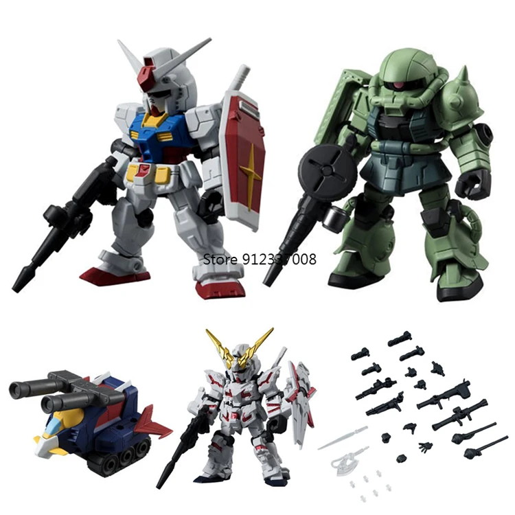 

Bandai Gashapon Genuine Capsule Toy Gacha Gundam MSE01 5 Anniversary Ganso ZAKU Unicorn Assembled Table Ornament
