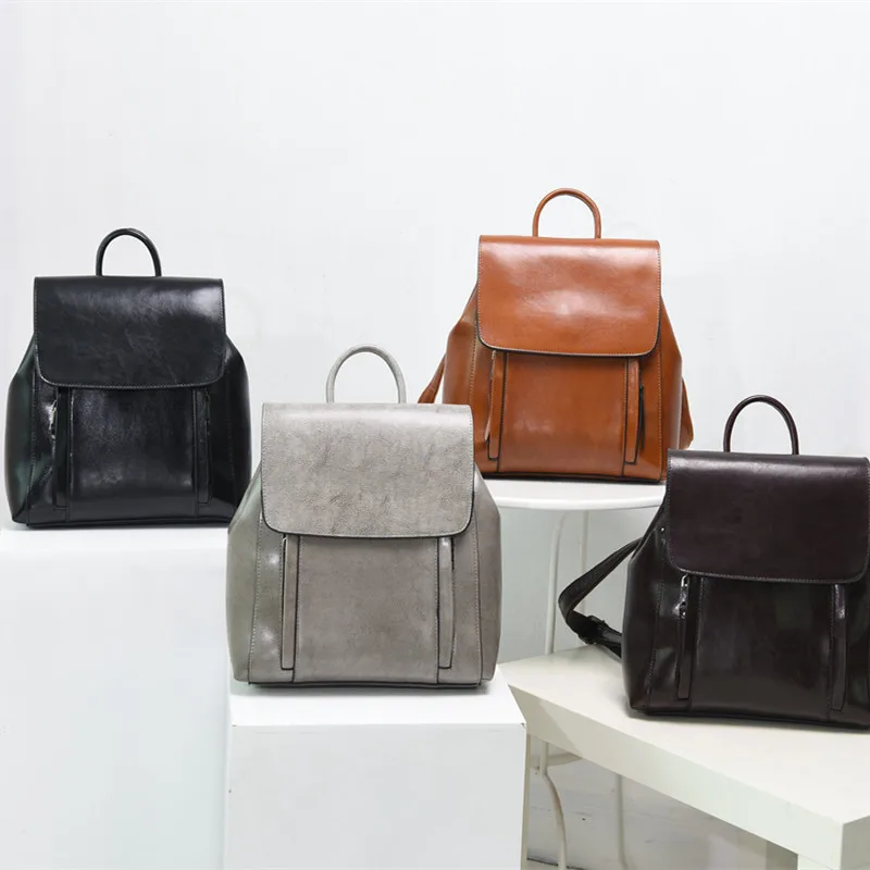 

2022 New Design Women's Bag Leather Bag Backpack Large Capacity High Quality