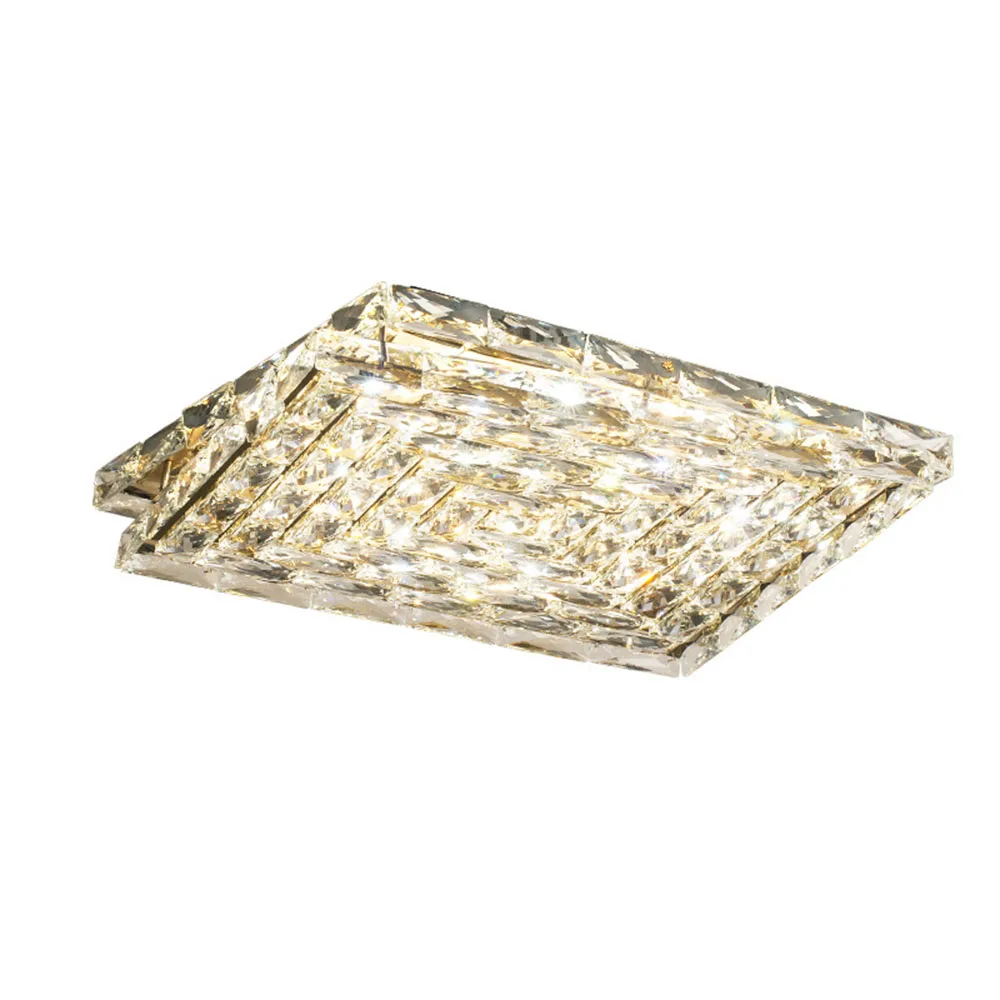 

Italian Lamp Living Room Led Light Modern Ceiling Light Rectangular Household Crystal Creative Ceiling Lamp