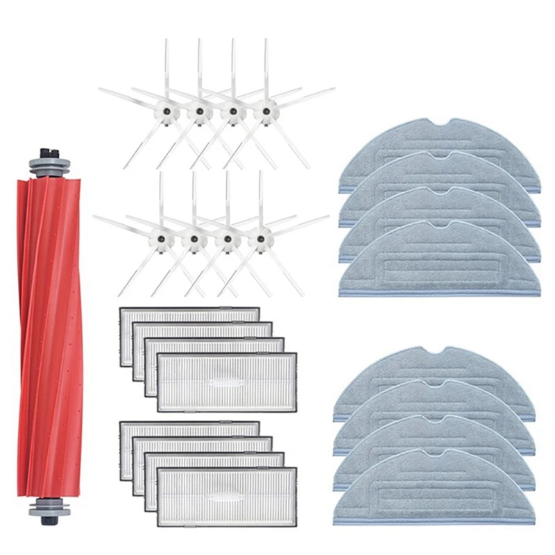 

Main Brush Hepa Filter Mopping Cloth Side Brush For Xiaomi Roborock S7 T7S T7S PLUS Mopping Rag Cloth Spare Parts