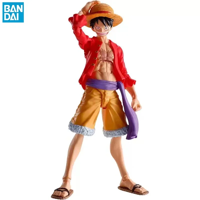

Оригинальные Bandai S.H. Фигуртс, призрачный остров, рейд на Onigashima, соломенная шляпа обезьяна. D.Luffy, ПВХ, искусство, коллекционные фигурки из аниме