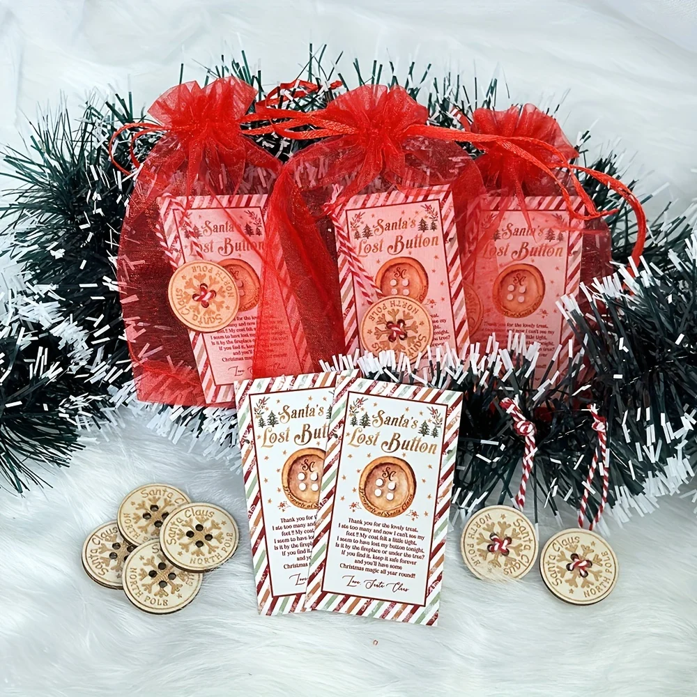 Набор Рождественских Украшений Санта-Клауса Из 20 Предметов С Посланием И