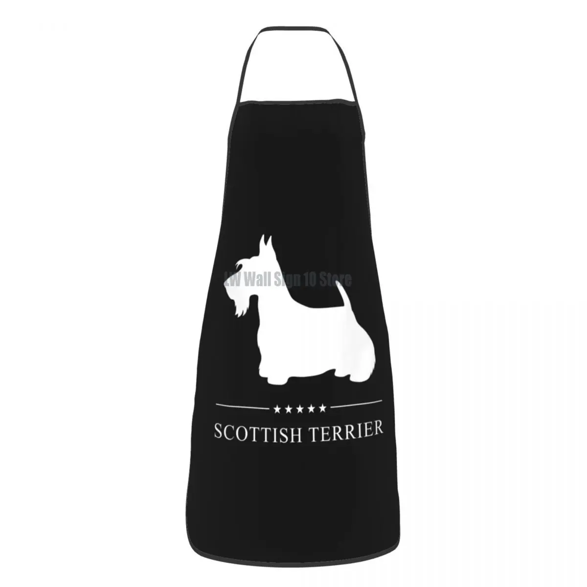 

Custom Bib Scottish Terrier Apron Men Women Unisex Adult Chef Cooking Kitchen Scottie Dog Tablier Cuisine Painting
