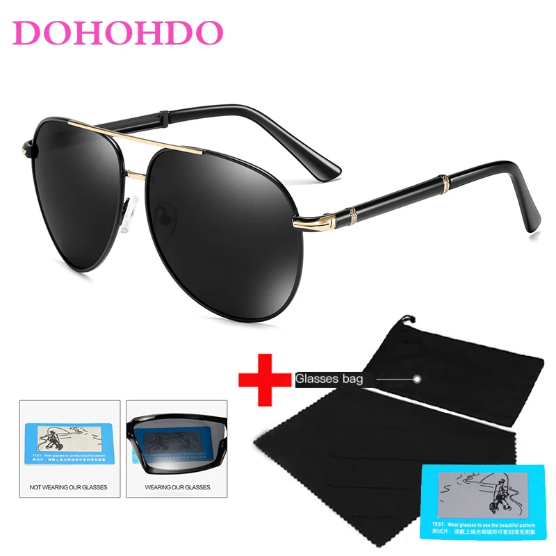 

DOHOHDO Sunglasses Men Polarized 2022 Fashion Classic Brand Pilot Sun Glasses Fishing Driving Goggles Shades For Men/Wome Oculos